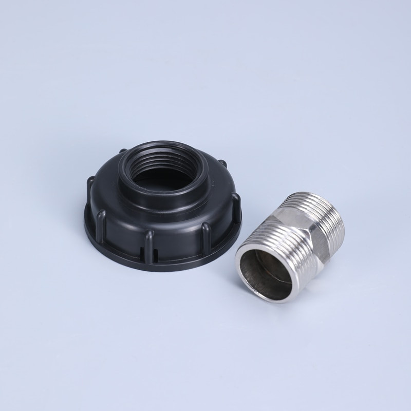 IBC tote tanki tühjendusadapter S60x6 keermega kork Aiavooliku pistik 1/2" 3/4" 1" IBC konteinerite jaoks äravooluliitmikud