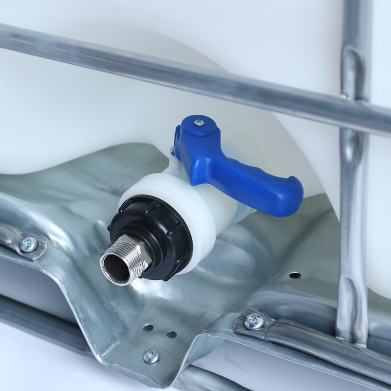 IBC tote tanki tühjendusadapter S60x6 keermega kork Aiavooliku pistik 1/2" 3/4" 1" IBC konteinerite jaoks äravooluliitmikud