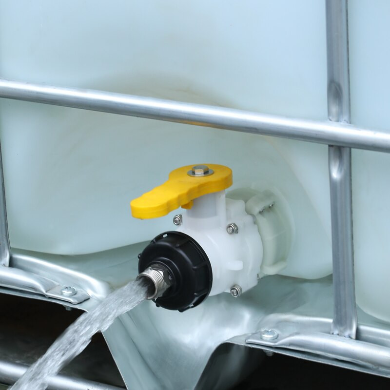 IBC tote tanki tühjendusadapter S60x6 keermega kork Aiavooliku pistik 1/2" 3/4" 1" IBC konteinerite jaoks äravooluliitmikud