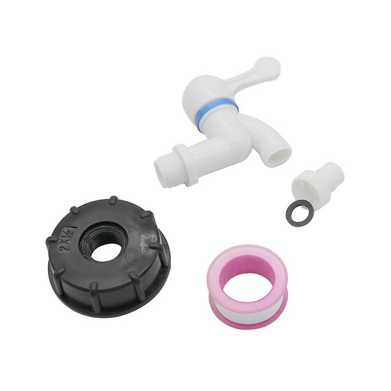 S60X6 IBC bako adapteris prie plastiko 1/2 colio čiaupo pakeitimo vožtuvo jungiamosios detalės Namų sodo vandens jungtys Drenažo maišytuvo adapteris