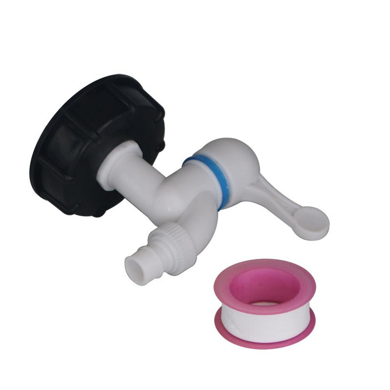 S60X6 IBC bako adapteris prie plastiko 1/2 colio čiaupo pakeitimo vožtuvo jungiamosios detalės Namų sodo vandens jungtys Drenažo maišytuvo adapteris