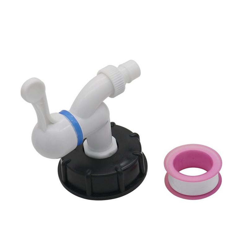 S60X6 IBC bako adapteris prie plastiko 1/2 colio čiaupo pakeitimo vožtuvo jungiamosios detalės Namų sodo vandens jungtys Drenažo maišytuvo adapteris