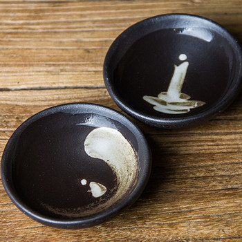 Ιαπωνικά φλιτζάνια αγγειοπλαστικής Zen Σετ φλιτζάνι τσαγιού Monk Kung Fu Teaware Μπολ Διαλογισμού για Τελετή Τσαγιού Φλιτζάνι τσαγιού Φλιτζάνι Καφέ Φλιτζάνι Πιάτο