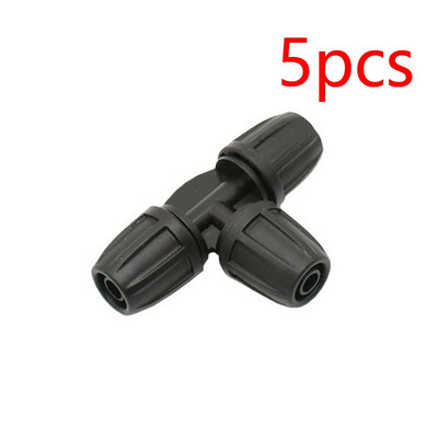 3/8" iki 1/4" žarnos jungties trišakis vandens skirstytuvas Alkūninio galo kaiščio remontas 8/11 iki 1/8" 4/7 mm spygliuota redukcinė kryžminė jungtis 5 vnt.