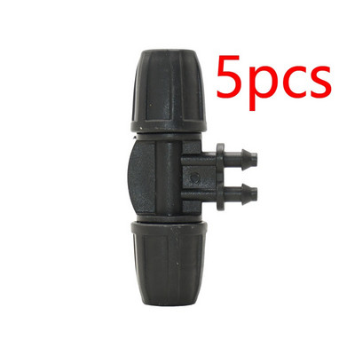 3/8" iki 1/4" žarnos jungties trišakis vandens skirstytuvas Alkūninio galo kaiščio remontas 8/11 iki 1/8" 4/7 mm spygliuota redukcinė kryžminė jungtis 5 vnt.