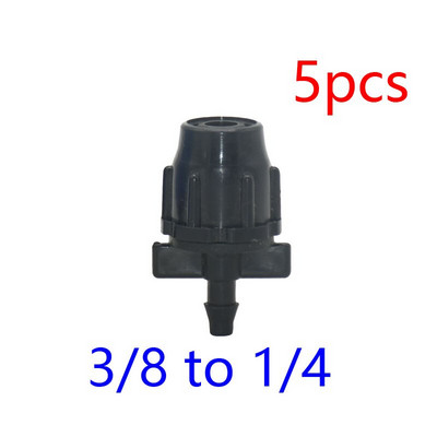 3/8" iki 1/4" žarnos jungties trišakis vandens skirstytuvas Alkūninio galo kaiščio remontas 8/11 iki 1/8" 4/7 mm spygliuota redukcinė kryžminė jungtis 5 vnt.