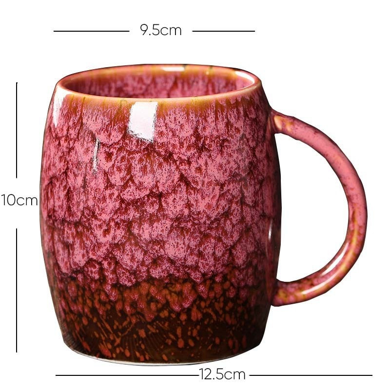Cană din ceramică China mare de 480 ml Cuptor Schimbare ceașcă de cafea Căni de apă din porțelan Căni de ceai din ceramică Cadou Comerț cu ridicata pentru băuturi cu mâner