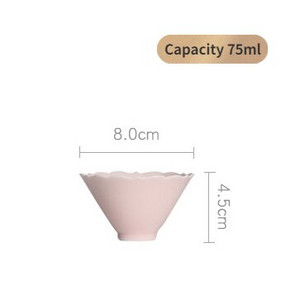 2db/szett 75 ml-es Boutique Napraforgószájú kerámia teáscsésze Kis egyszemélyes Mester csésze Teakóstoló Jianzhan Hat Bowl Kung Fu teáskészlet