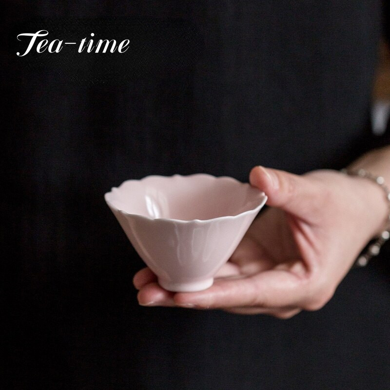 2db/szett 75 ml-es Boutique Napraforgószájú kerámia teáscsésze Kis egyszemélyes Mester csésze Teakóstoló Jianzhan Hat Bowl Kung Fu teáskészlet