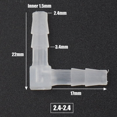 200 ~ 5 db 4 ~ 20 mm Élelmiszer minőségű PP egyenlő könyökcsatlakozók Akváriumi akvárium tömlőcsatlakozó Kerti vízcsatlakozó levegőtömlő csatlakozó