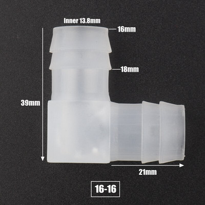 200 ~ 5 db 4 ~ 20 mm Élelmiszer minőségű PP egyenlő könyökcsatlakozók Akváriumi akvárium tömlőcsatlakozó Kerti vízcsatlakozó levegőtömlő csatlakozó