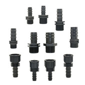 Filet de 1/2 3/4 1 inch la 16mm 20mm 25mm 32mm Conectori barb pentru furtun 1/2 3/4 1" Conector pentru furtun de apă pentru tub Pe 4 buc.