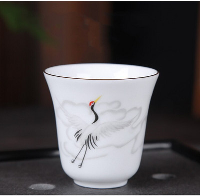 1vnt Antikvarinis keraminis arbatos puodelis Kelioninis nešiojamas balto porceliano arbatos puodelis Boutique rankomis dažytos gėlės arbatos dubuo Buitinis arbatos rinkinys