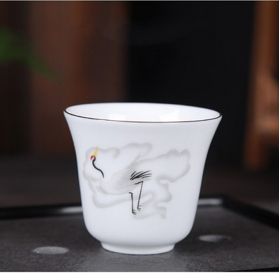 1vnt Antikvarinis keraminis arbatos puodelis Kelioninis nešiojamas balto porceliano arbatos puodelis Boutique rankomis dažytos gėlės arbatos dubuo Buitinis arbatos rinkinys