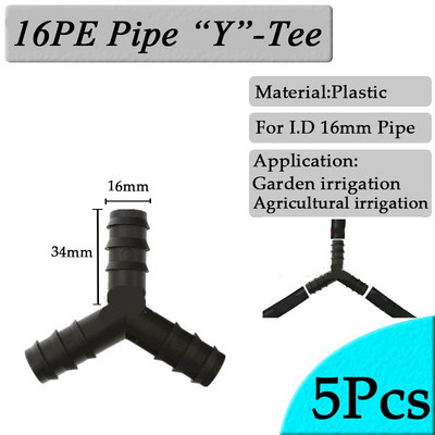5 buc. 16 până la 20 25 mm conectori pentru țevi PE furtun de udare grădină conector drept fitinguri pentru irigare agricolă adaptor reductor