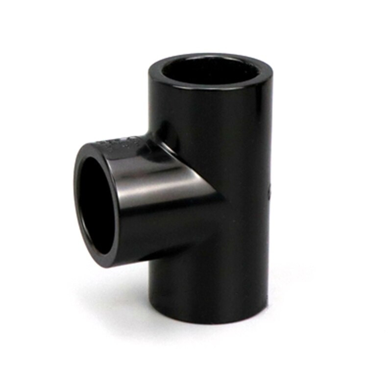 2 buc. ID negru 20-50mm UPVC Conector țeavă Capăt Cupă drept Cot Tee Racord încrucișat Adaptor de irigare Îmbinări pentru țevi de apă de grădină