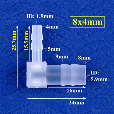 5-200 db 14-3,2 mm-es PP szűkítő könyökcsatlakozók Akvárium tartály légszivattyú levegőztető tömlő Pagoda közös kerti öntözőcső szerelvények