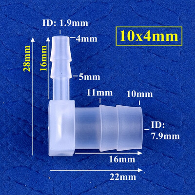 5-200 db 14-3,2 mm-es PP szűkítő könyökcsatlakozók Akvárium tartály légszivattyú levegőztető tömlő Pagoda közös kerti öntözőcső szerelvények