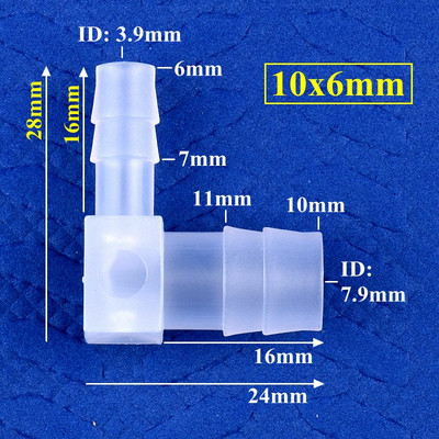 5-200 db 14-3,2 mm-es PP szűkítő könyökcsatlakozók Akvárium tartály légszivattyú levegőztető tömlő Pagoda közös kerti öntözőcső szerelvények