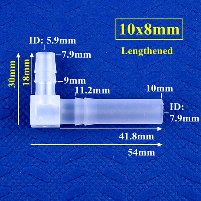 5-200 db 14-3,2 mm-es PP szűkítő könyökcsatlakozók Akvárium tartály légszivattyú levegőztető tömlő Pagoda közös kerti öntözőcső szerelvények