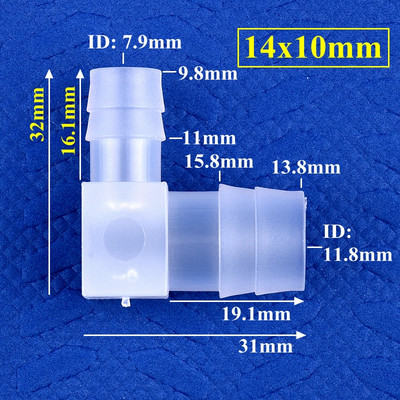 5-200 db 14-3,2 mm-es PP szűkítő könyökcsatlakozók Akvárium tartály légszivattyú levegőztető tömlő Pagoda közös kerti öntözőcső szerelvények