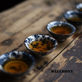 1 DB! WIZAMONY Bue and White Jingdezhen kínai porcelán csésze teástál teáscsésze Kungfu teáskészlet Kerámia virágos tea mesterkupa