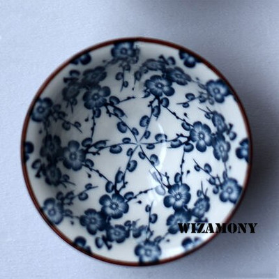 1 DB! WIZAMONY Bue and White Jingdezhen kínai porcelán csésze teástál teáscsésze Kungfu teáskészlet Kerámia virágos tea mesterkupa