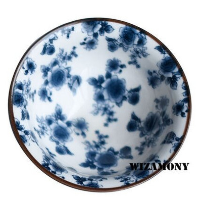 1 DB! WIZAMONY Bue and White Jingdezhen kínai porcelán csésze teástál teáscsésze Kungfu teáskészlet Kerámia virágos tea mesterkupa