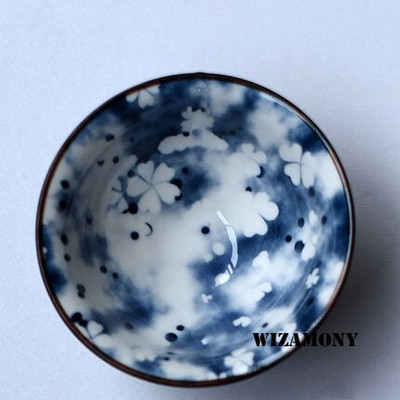 1 DB! WIZAMONY Bue and White Jingdezhen kínai porcelán csésze teástál teáscsésze Kungfu teáskészlet Kerámia virágos tea mesterkupa