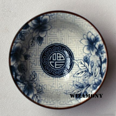 1 DB! WIZAMONY Bue and White Jingdezhen kínai porcelán csésze teástál teáscsésze Kungfu teáskészlet Kerámia virágos tea mesterkupa