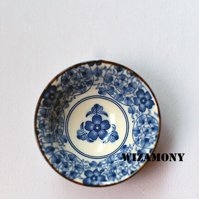 1 DB! WIZAMONY Bue and White Jingdezhen kínai porcelán csésze teástál teáscsésze Kungfu teáskészlet Kerámia virágos tea mesterkupa