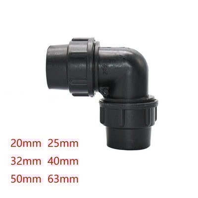 20/25/32/40/50/63mm PVC PE toru kraanivee jaoturi tee küünarnuki otsakork plastikust kiirklapp Aed Põllumajandus Kastmine
