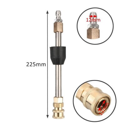 1db 1/4" M14*1.5 gyorscsatlakozós autómosó fúvóka hordozható tisztító autómosó adapter kerti öntöző vízpisztoly