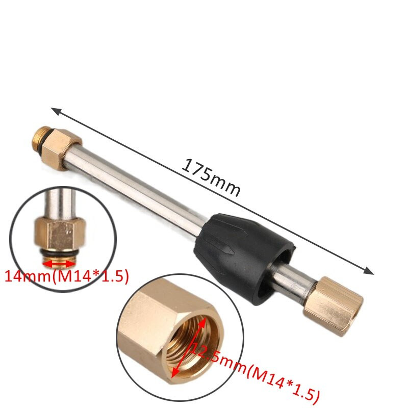 1db 1/4" M14*1.5 gyorscsatlakozós autómosó fúvóka hordozható tisztító autómosó adapter kerti öntöző vízpisztoly