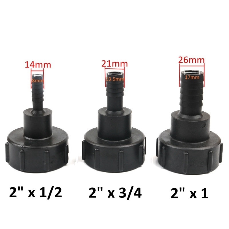 1/2" 3/4" 1" 2 inch Filet Adaptor rezervor IBC Conector de robinet Racord rezervor de apă pentru conectori de apă de grădină de acasă