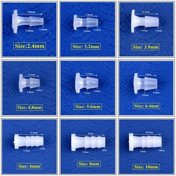 5~200 τεμ. 2,4~14mm Πλαστικό βύσμα άκρου λάστιχου Ενυδρείου Δεξαμενή αντλίας αέρα Εύκαμπτος σωλήνας παγόδα άρδευσης σωλήνων νερού άρδευσης Κήπος τερματικού συνδετήρα