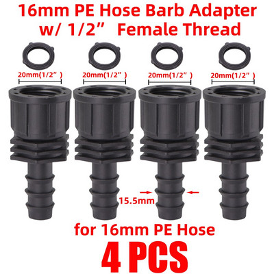 Conector rapid mamelon EURO USA 3/4 inch filetat tată 16 mm/20 mm Racord de furtun pentru fitinguri pentru țevi de grădină Sistem de irigare prin picurare