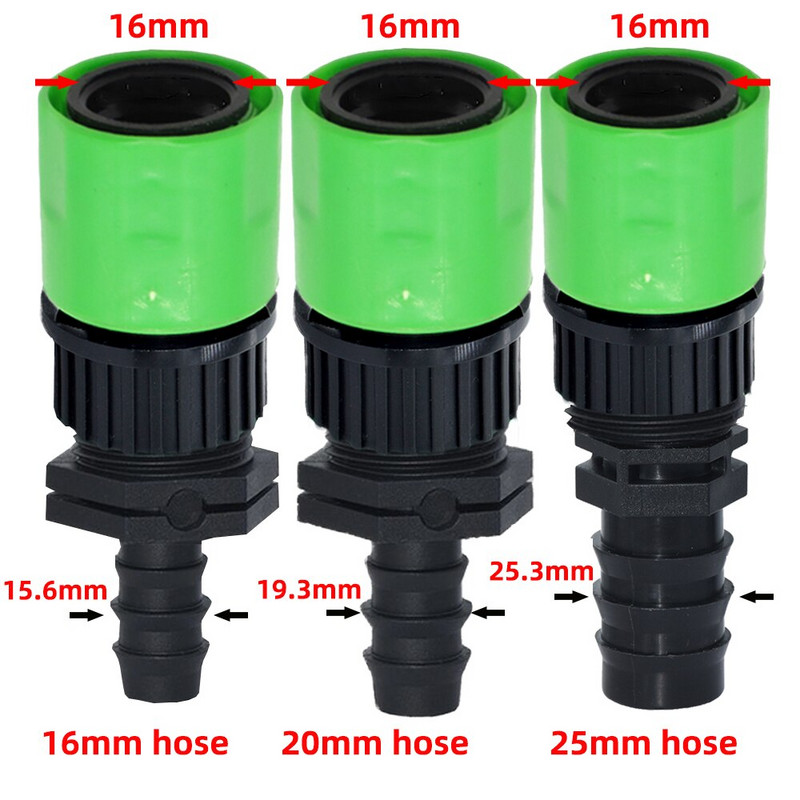 Conector rapid mamelon EURO USA 3/4 inch filetat tată 16 mm/20 mm Racord de furtun pentru fitinguri pentru țevi de grădină Sistem de irigare prin picurare