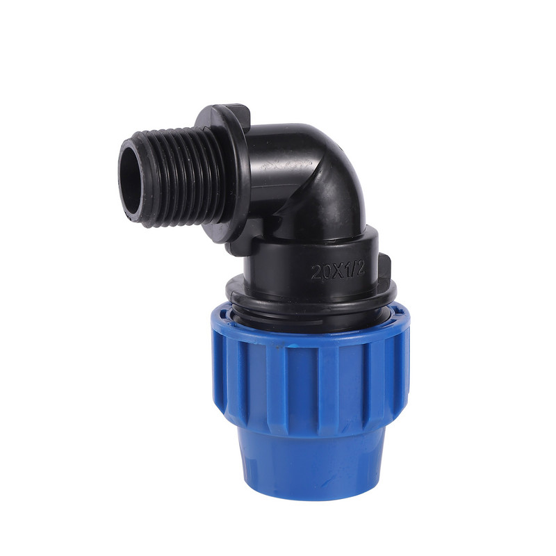 1 db PE csatlakozó csőszerelvények 20 mm 25 mm 32 mm vízcső közvetlen 1/2" 3/4" 1" külső menetes gyorscsatlakozó csőszerelvények