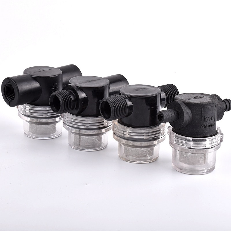 Filtru de udare a grădinii de 3/8 1/2 inch pentru irigare Filtru cu debit mare Conector de țeavă pentru acvariu Pompă de apă Filtru Furtun Racord Pagoda