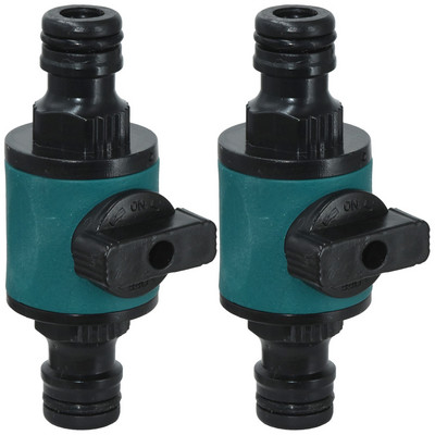 KESLA 2PCS 16mm Garden Equal Hose Connector Επισκευή με προσαρμογέα βρύσης σωλήνων βαλβίδας απενεργοποίησης Γρήγορη άρθρωση για πότισμα άρδευσης