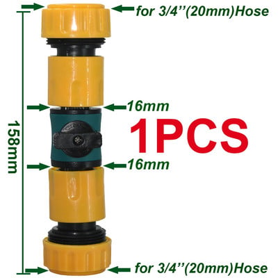 KESLA kerti gyorscsatlakozó szelep elzáró szelep kapcsolóval öntözés öntözés 16 mm 20 mm tömlő cső adapter szerelvények javítása