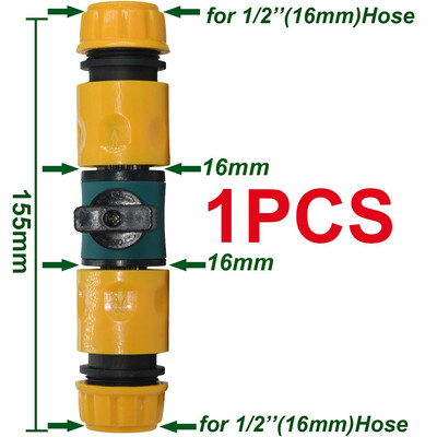 KESLA kerti gyorscsatlakozó szelep elzáró szelep kapcsolóval öntözés öntözés 16 mm 20 mm tömlő cső adapter szerelvények javítása