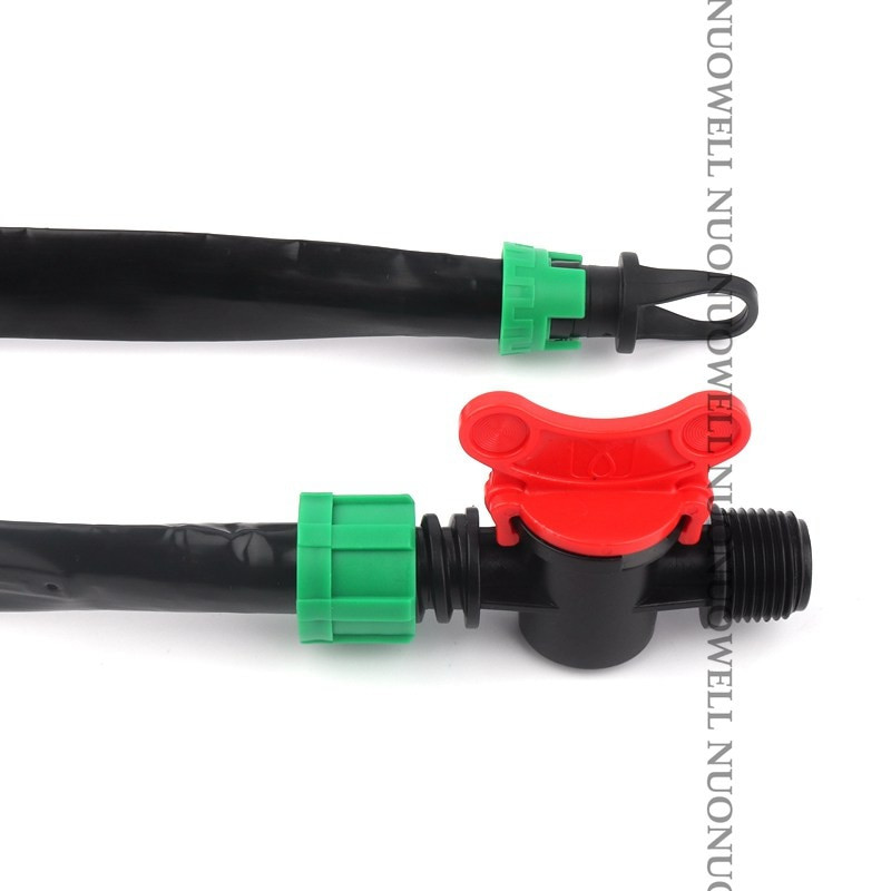 5 buc/lot 16mm conectori de bandă de micro irigare prin picurare cu filet blocat supapă de închidere cot tee fitinguri agricole pentru irigare prin picurare