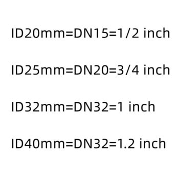 1PC Εσωτερική Διάμετρος 20 25 30 40 50mm PVC Union Connector Εξαρτήματα σωλήνων νερού άρδευσης κήπου Αρθρώσεις σωλήνων δεξαμενής ψαριών DIY