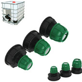 IBC bako talpyklos adapteris S60X6 prie MDPE tiesiojo vamzdžio jungties 20/25/32 mm greitas sujungimas be karšto lydymosi mažas ir lengvas