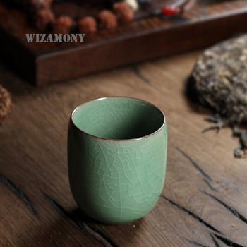 1 ΤΕΜ. Six Colors Chinese Longquan Celadon Porcelain Kung Fu China Πιατάκι Τσάι Μπολ 155 ml, Κινεζικό φλιτζάνι καφέ