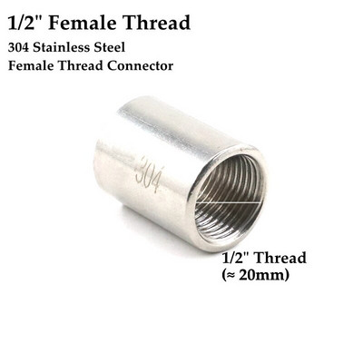 2 buc 1/8"~1" 304 Conectori filetate pentru țevi din oțel inoxidabil SS304 Fitinguri pentru îmbinări pentru tuburi de prelungire