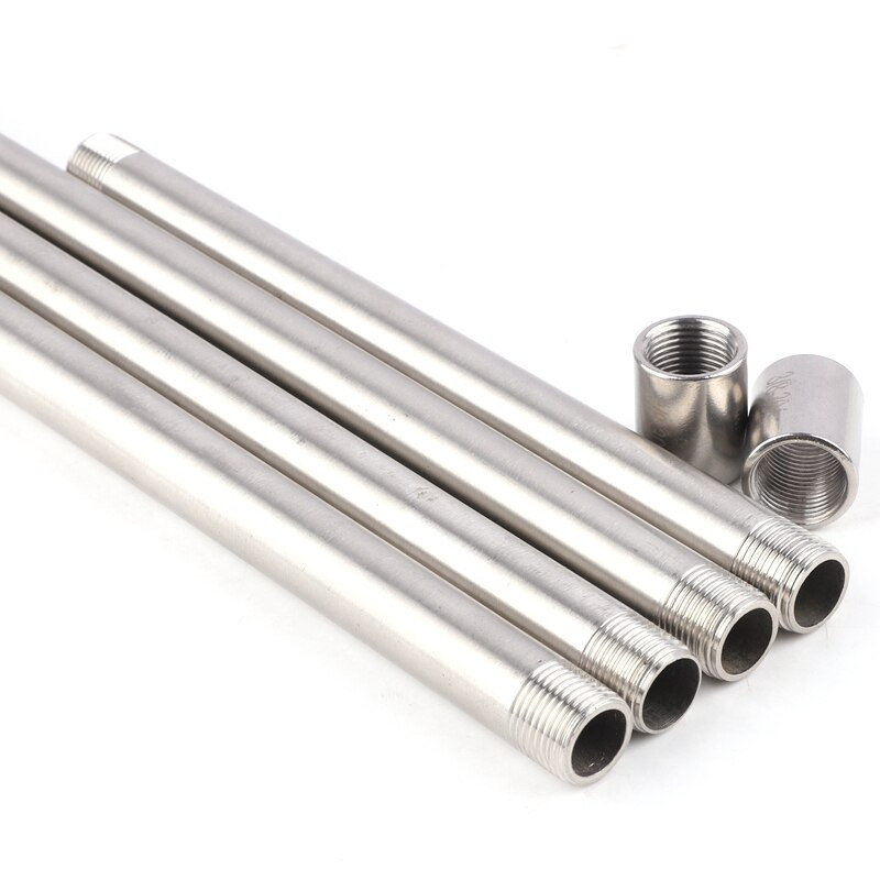 2 buc 1/8"~1" 304 Conectori filetate pentru țevi din oțel inoxidabil SS304 Fitinguri pentru îmbinări pentru tuburi de prelungire