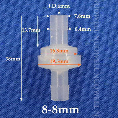 200–5 vnt. 3–12 mm PP plastikinis atbulinis vožtuvas lašelinio drėkinimo žarnos jungtis vienpusio vožtuvo akvariumo vamzdžio atbulinis vožtuvas